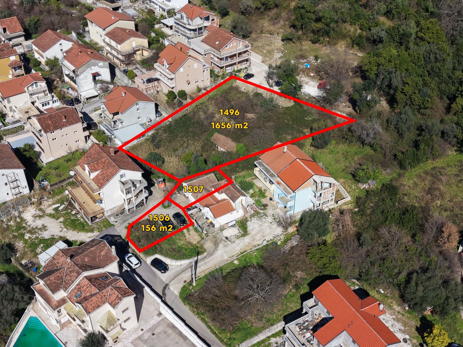 Земельный участок в Тиват №2578