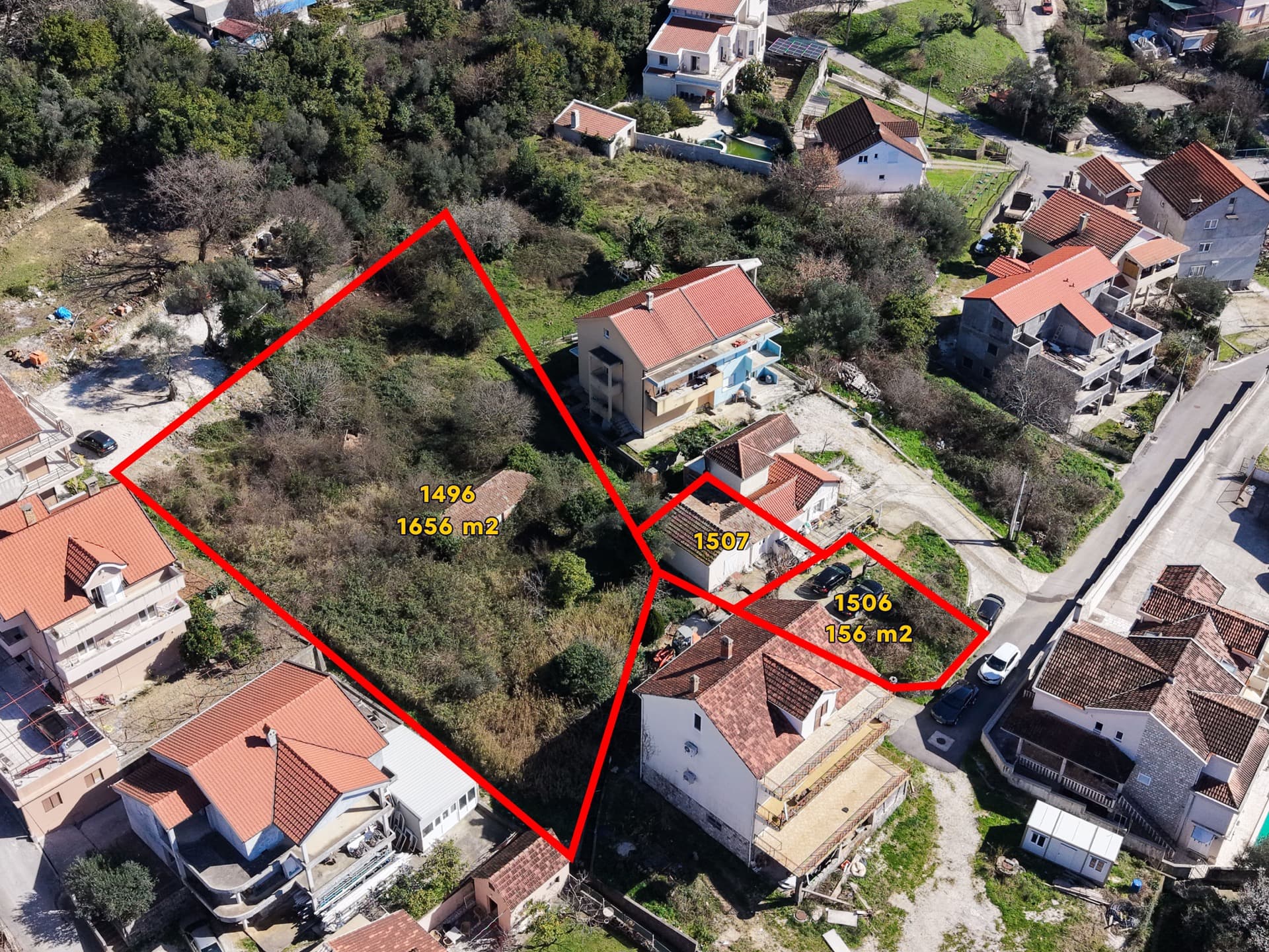 Земельный участок в Тиват №2578